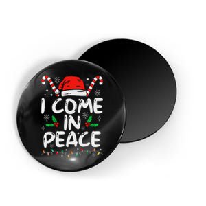 I Come In Peace Matching Peace Couples Santa Hat Christmas Magnet