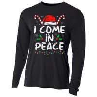 I Come In Peace Matching Peace Couples Santa Hat Christmas Cooling Performance Long Sleeve Crew