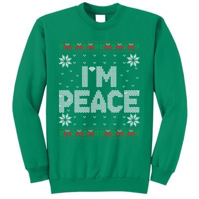 I Come In Peace IM Peace Matching Ugly Christmas Sweater Sweatshirt