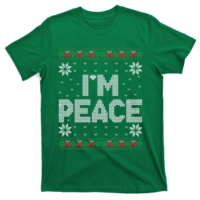 I Come In Peace IM Peace Matching Ugly Christmas Sweater T-Shirt