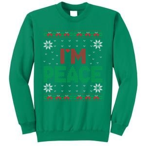 I Come In Peace IM Peace Matching Ugly Christmas Sweater Sweatshirt