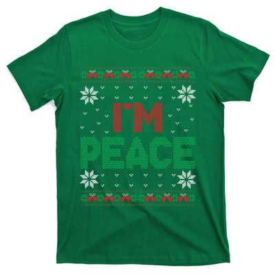 I Come In Peace IM Peace Matching Ugly Christmas Sweater T-Shirt