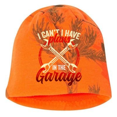 I Can't I Have Plans In The Garage Mechanic Tools Car Hobby Cool Gift Kati - Camo Knit Beanie