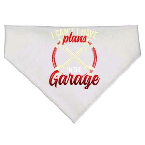 I Can't I Have Plans In The Garage Mechanic Tools Car Hobby Cool Gift USA-Made Doggie Bandana