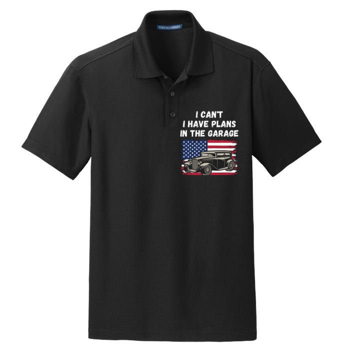 I Can’t I Have Plans In The Garage, Garage, Funny Mechanic Dry Zone Grid Polo