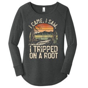 I Came I Saw I Tripped On A Root Hiking Adventure Nature Women's Perfect Tri Tunic Long Sleeve Shirt