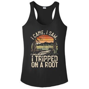 I Came I Saw I Tripped On A Root Hiking Adventure Nature Ladies PosiCharge Competitor Racerback Tank