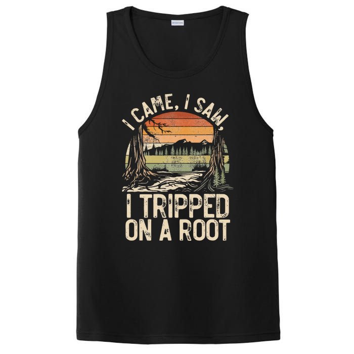 I Came I Saw I Tripped On A Root Hiking Adventure Nature PosiCharge Competitor Tank