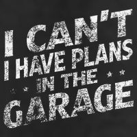 I Cant I Have Plans In The Garage Funny Car Mechanic 7 Panel Mesh Trucker Snapback Hat