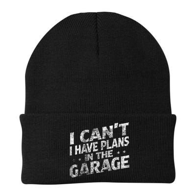 I Cant I Have Plans In The Garage Funny Car Mechanic Beanie