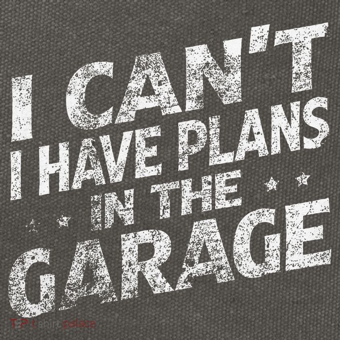 I Cant I Have Plans In The Garage Funny Car Mechanic Cotton Canvas Backpack