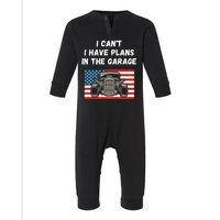 I Can’t I Have Plans In The Garage, Mechanic, Funny Garage Infant Fleece One Piece