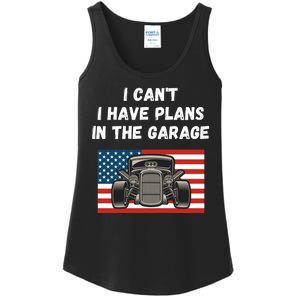 I Can’t I Have Plans In The Garage, Mechanic, Funny Garage Ladies Essential Tank