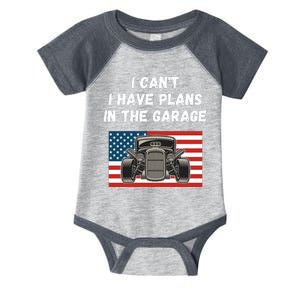 I Can’t I Have Plans In The Garage, Mechanic, Funny Garage Infant Baby Jersey Bodysuit