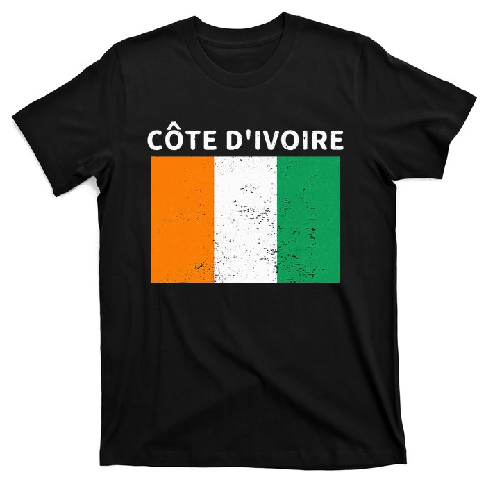 Ivory Coast Ivorians CôTe DIvoire Flag Pride Print T-Shirt