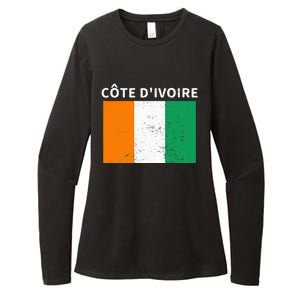 Ivory Coast Ivorians CôTe DIvoire Flag Pride Print Womens CVC Long Sleeve Shirt