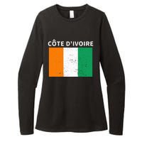 Ivory Coast Ivorians CôTe DIvoire Flag Pride Print Womens CVC Long Sleeve Shirt