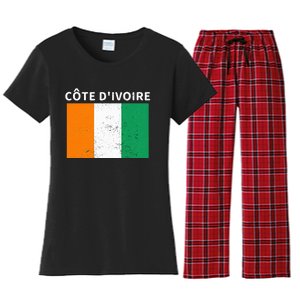 Ivory Coast Ivorians CôTe DIvoire Flag Pride Print Women's Flannel Pajama Set