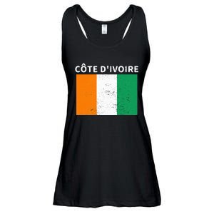 Ivory Coast Ivorians CôTe DIvoire Flag Pride Print Ladies Essential Flowy Tank