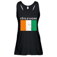 Ivory Coast Ivorians CôTe DIvoire Flag Pride Print Ladies Essential Flowy Tank