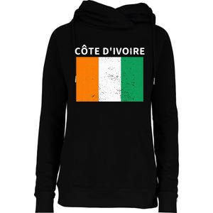 Ivory Coast Ivorians CôTe DIvoire Flag Pride Print Womens Funnel Neck Pullover Hood