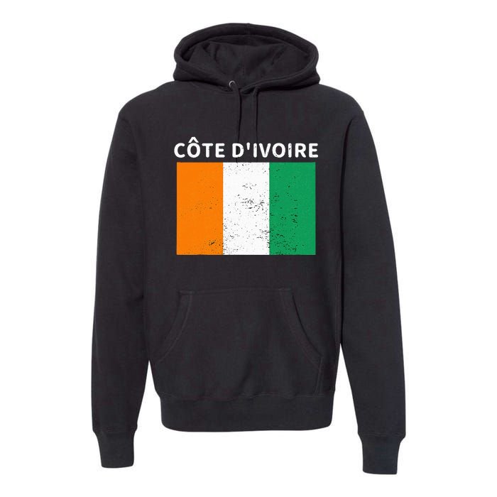 Ivory Coast Ivorians CôTe DIvoire Flag Pride Print Premium Hoodie