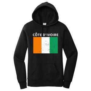 Ivory Coast Ivorians CôTe DIvoire Flag Pride Print Women's Pullover Hoodie