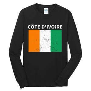 Ivory Coast Ivorians CôTe DIvoire Flag Pride Print Tall Long Sleeve T-Shirt