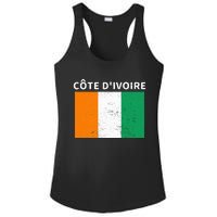 Ivory Coast Ivorians CôTe DIvoire Flag Pride Print Ladies PosiCharge Competitor Racerback Tank