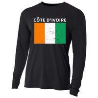 Ivory Coast Ivorians CôTe DIvoire Flag Pride Print Cooling Performance Long Sleeve Crew