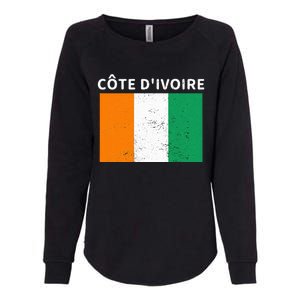 Ivory Coast Ivorians CôTe DIvoire Flag Pride Print Womens California Wash Sweatshirt