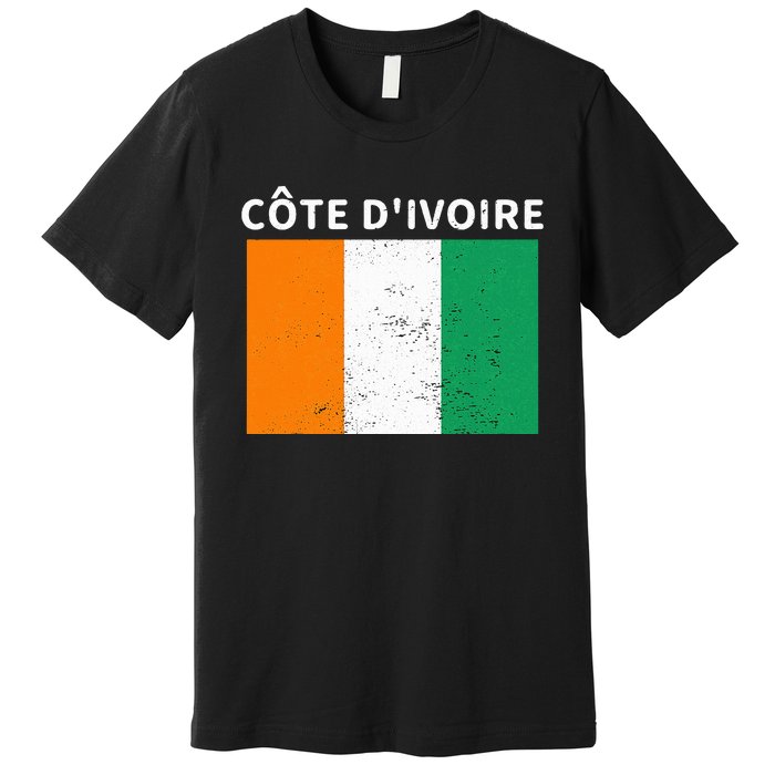 Ivory Coast Ivorians CôTe DIvoire Flag Pride Print Premium T-Shirt