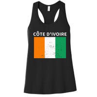 Ivory Coast Ivorians CôTe DIvoire Flag Pride Print Women's Racerback Tank