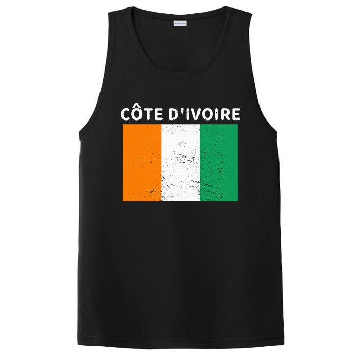 Ivory Coast Ivorians CôTe DIvoire Flag Pride Print PosiCharge Competitor Tank