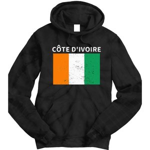 Ivory Coast Ivorians CôTe DIvoire Flag Pride Print Tie Dye Hoodie