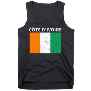 Ivory Coast Ivorians CôTe DIvoire Flag Pride Print Tank Top