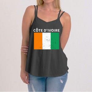 Ivory Coast Ivorians CôTe DIvoire Flag Pride Print Women's Strappy Tank