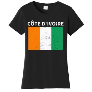 Ivory Coast Ivorians CôTe DIvoire Flag Pride Print Women's T-Shirt