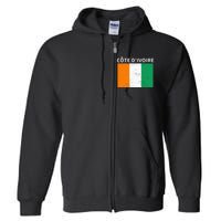 Ivory Coast Ivorians CôTe DIvoire Flag Pride Print Full Zip Hoodie