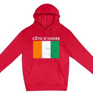 Ivory Coast Ivorians CôTe DIvoire Flag Pride Print Premium Pullover Hoodie