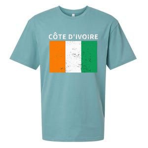 Ivory Coast Ivorians CôTe DIvoire Flag Pride Print Sueded Cloud Jersey T-Shirt