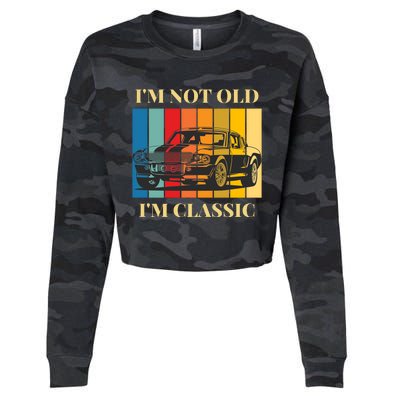 I Can’t I Have Plans In The Garage, Funny Mechanic Garage Cropped Pullover Crew