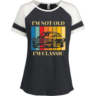 I Can’t I Have Plans In The Garage, Funny Mechanic Garage Enza Ladies Jersey Colorblock Tee