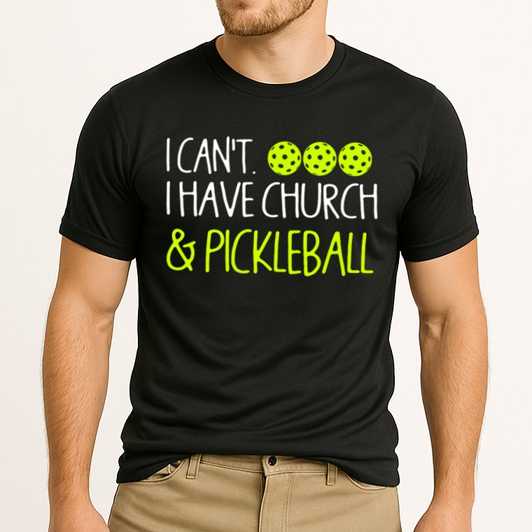 I CanT I Have Church And Pickleball Gift Cooling Performance Crew T-Shirt