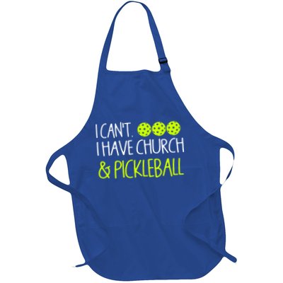I CanT I Have Church And Pickleball Gift Apron