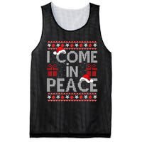 I Come In Peace IM Peace Matching Ugly Christmas Sweater Mesh Reversible Basketball Jersey Tank