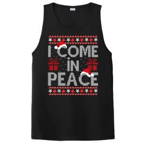 I Come In Peace IM Peace Matching Ugly Christmas Sweater PosiCharge Competitor Tank