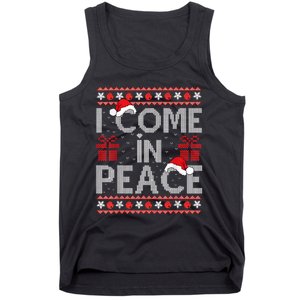 I Come In Peace IM Peace Matching Ugly Christmas Sweater Tank Top