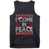 I Come In Peace IM Peace Matching Ugly Christmas Sweater Tank Top