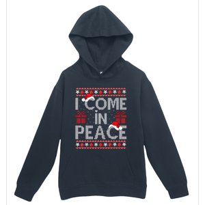 I Come In Peace IM Peace Matching Ugly Christmas Sweater Urban Pullover Hoodie